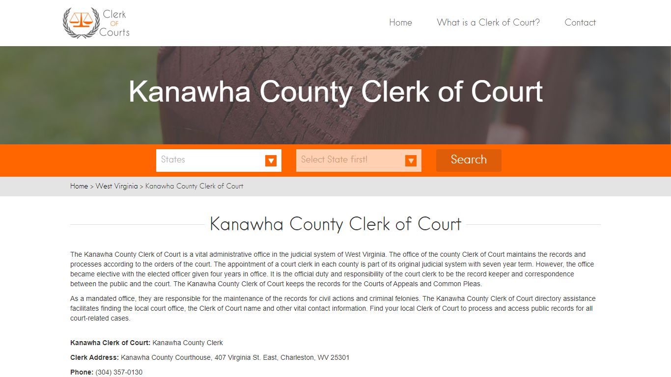 Kanawha County Clerk of Court